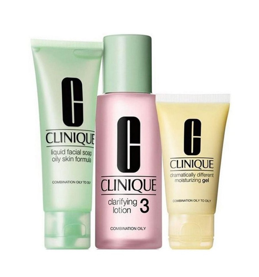 Cuidado De La Piel Clinique | Clinique 3 Steps Pack Jabon Liquido + Locion Clareadora 3 + Gel Hidratante